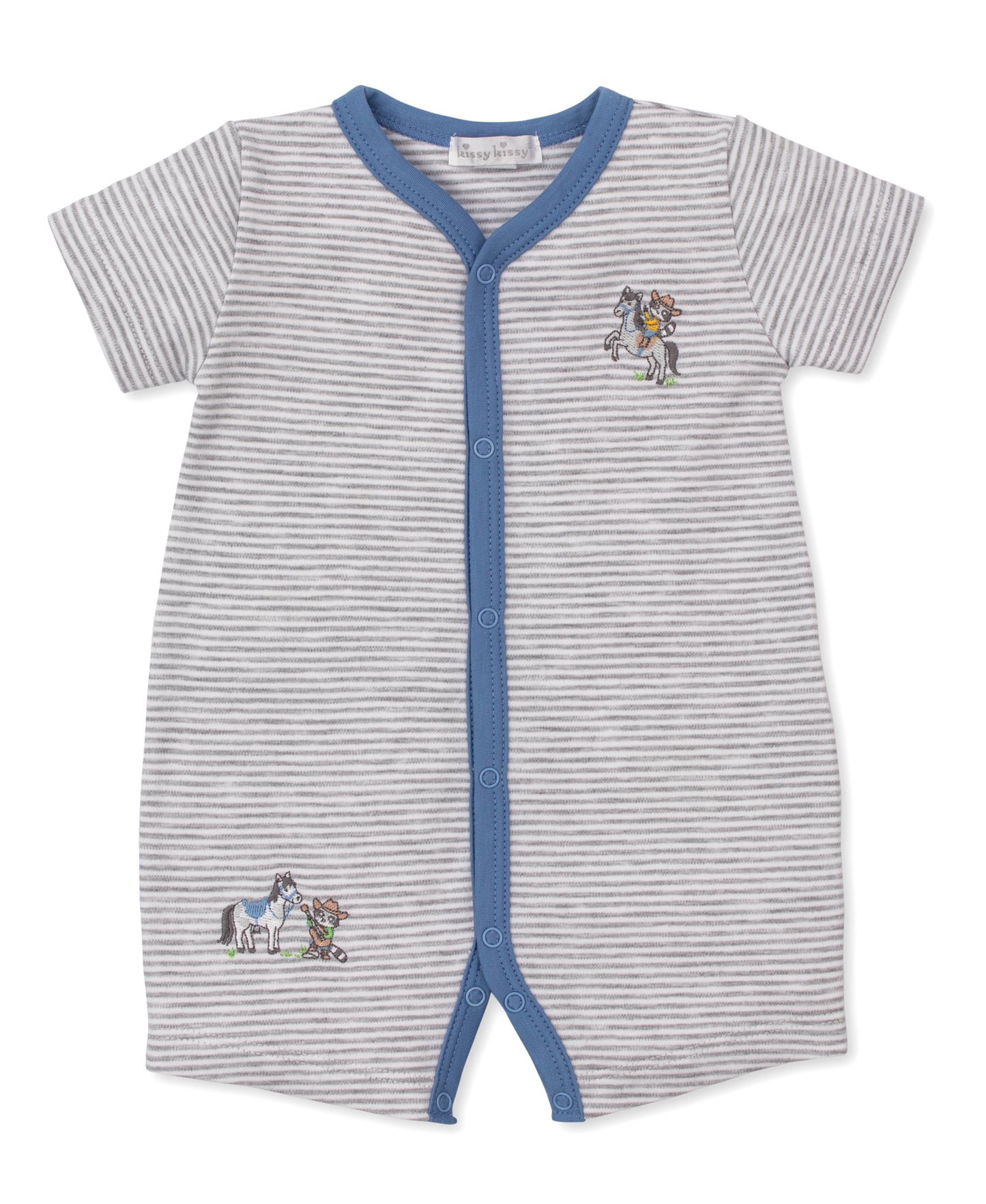 Little Cowboy Striped Romper