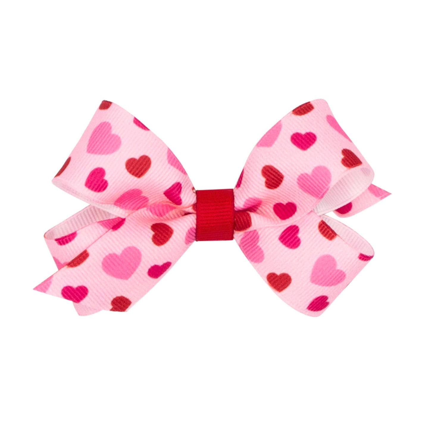 Valentine Heart Print Grosgrain Bow - Sunny Meadow Boutique