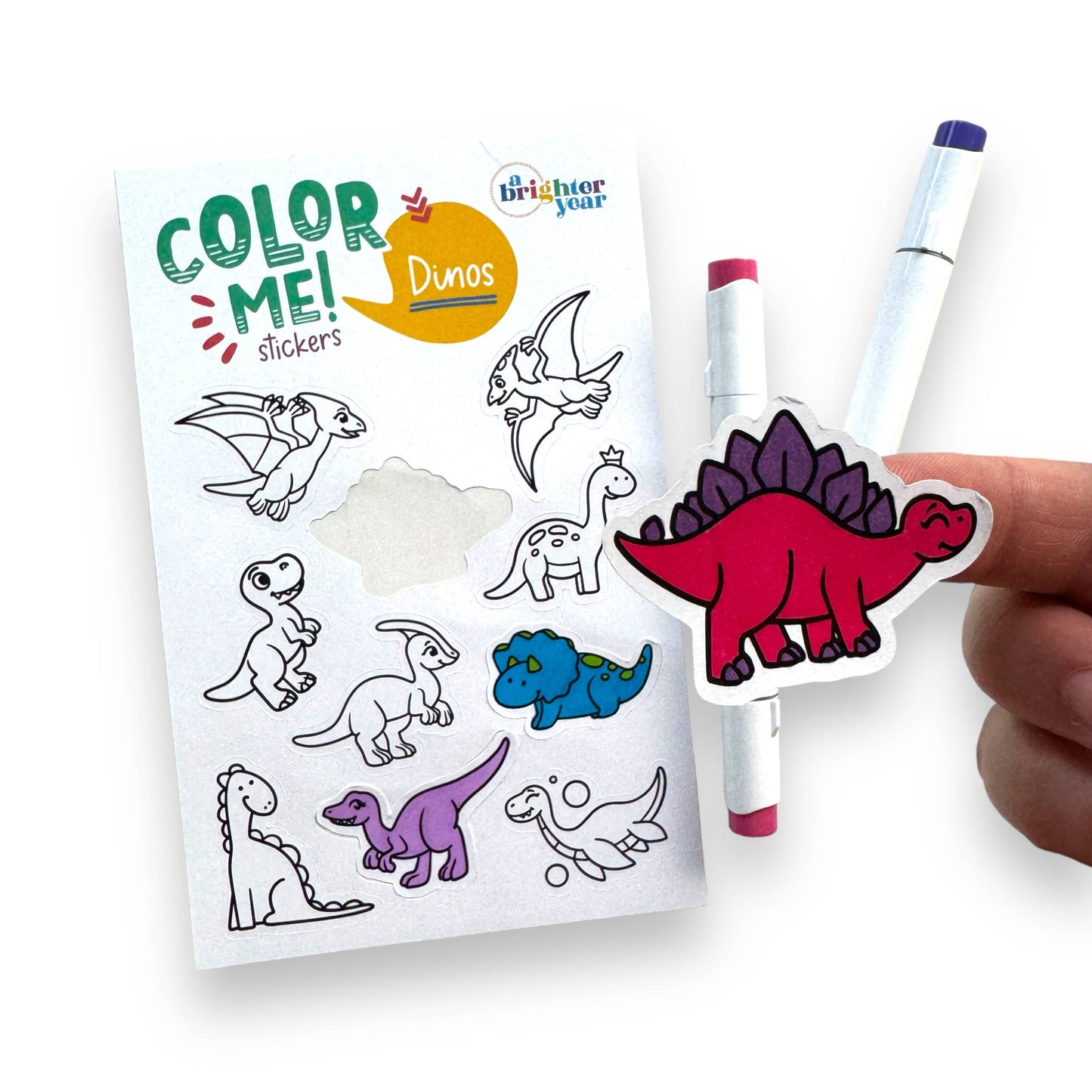 Color Your Own Dino High-quality Sticker for Kids & Baby