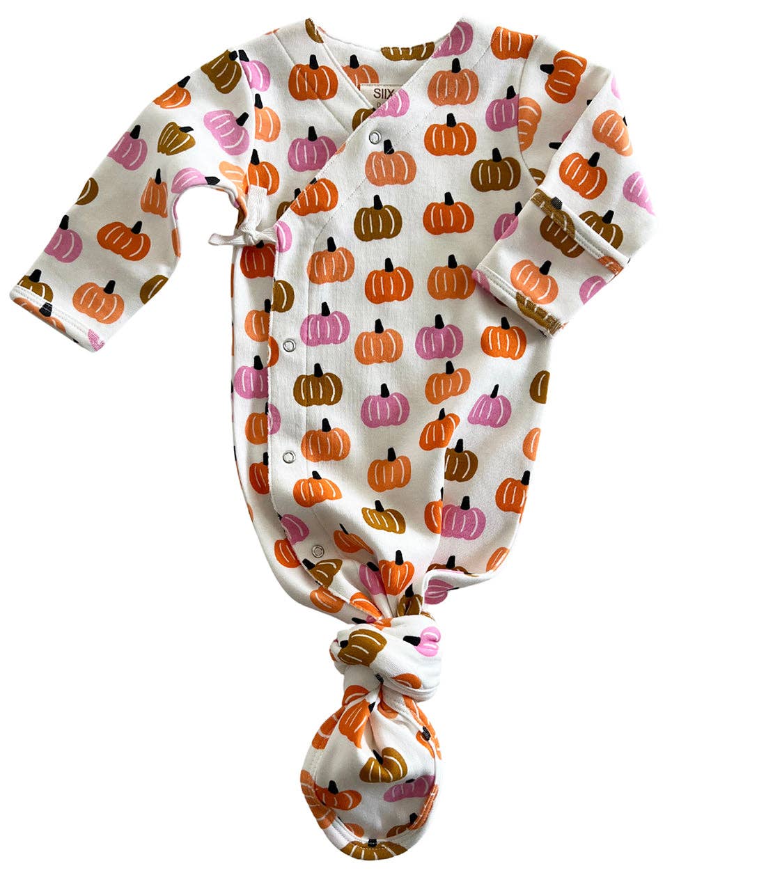 Pink Pumpkin Patch / Organic Kimono Knot Gown (Baby - Kids)