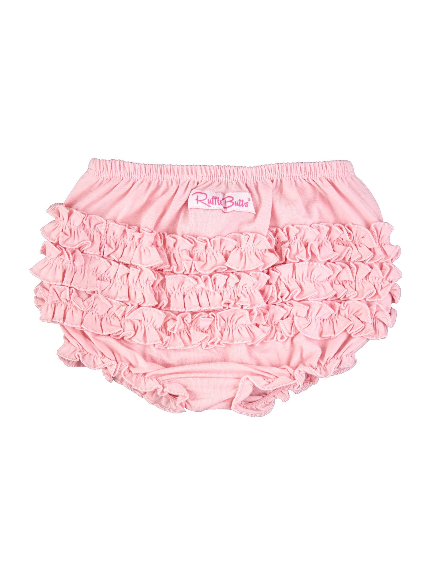 Baby Girls Pink Knit RuffleButt Bloomer