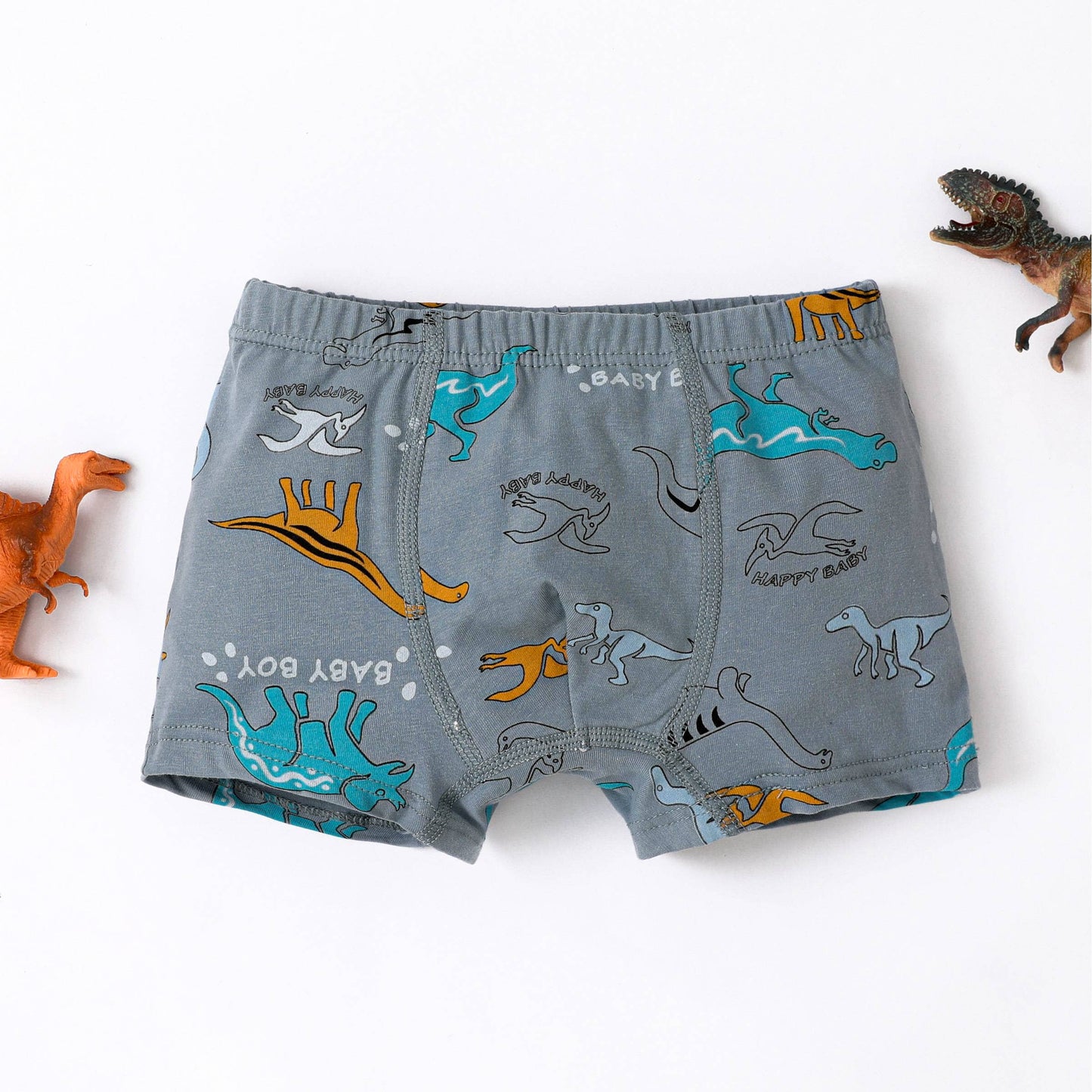 Childlike Animal Pattern Cotton Tight Boy Underwear Set