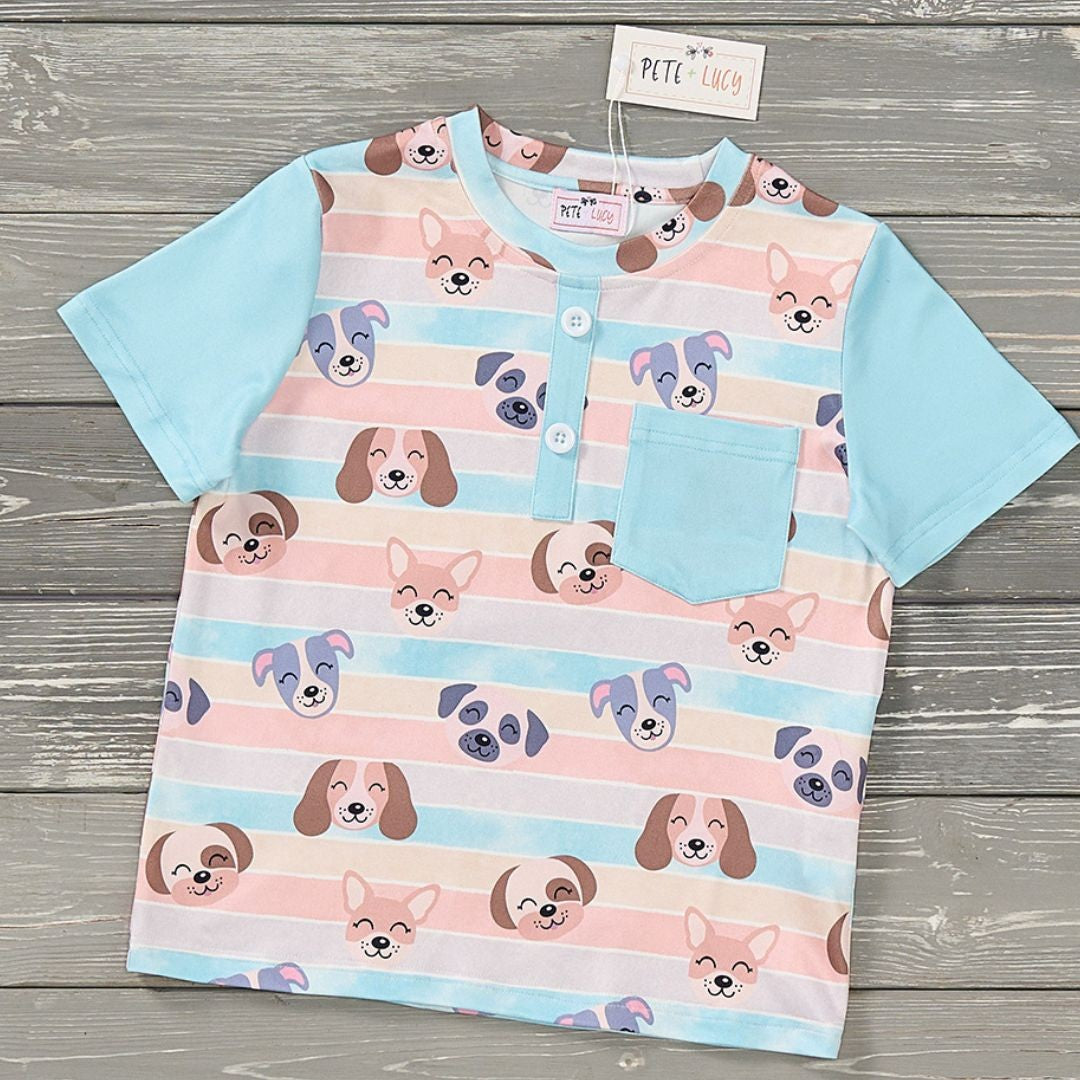 Puppy Blossoms Infant Romper