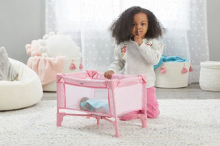 18" Pink Hearts Pack and Play - Sunny Meadow Boutique