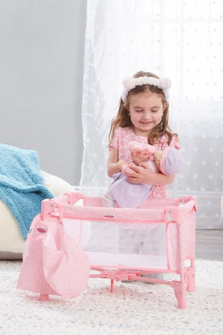 18" Pink Hearts Pack and Play - Sunny Meadow Boutique