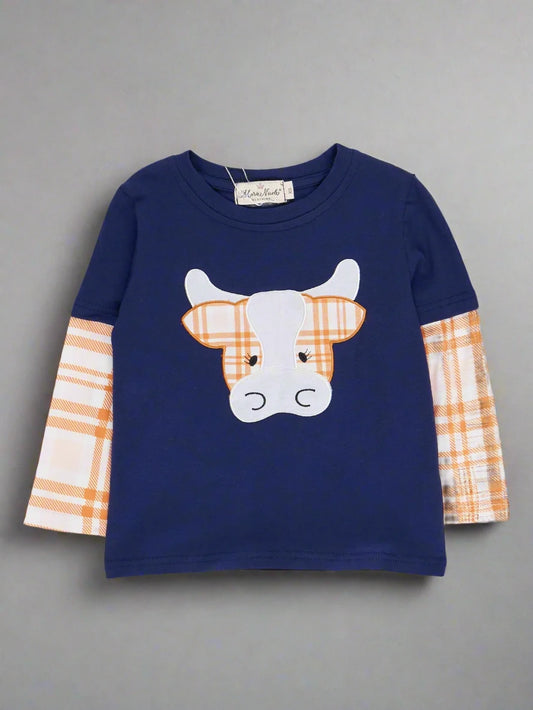 Plaid Cow T-shirt