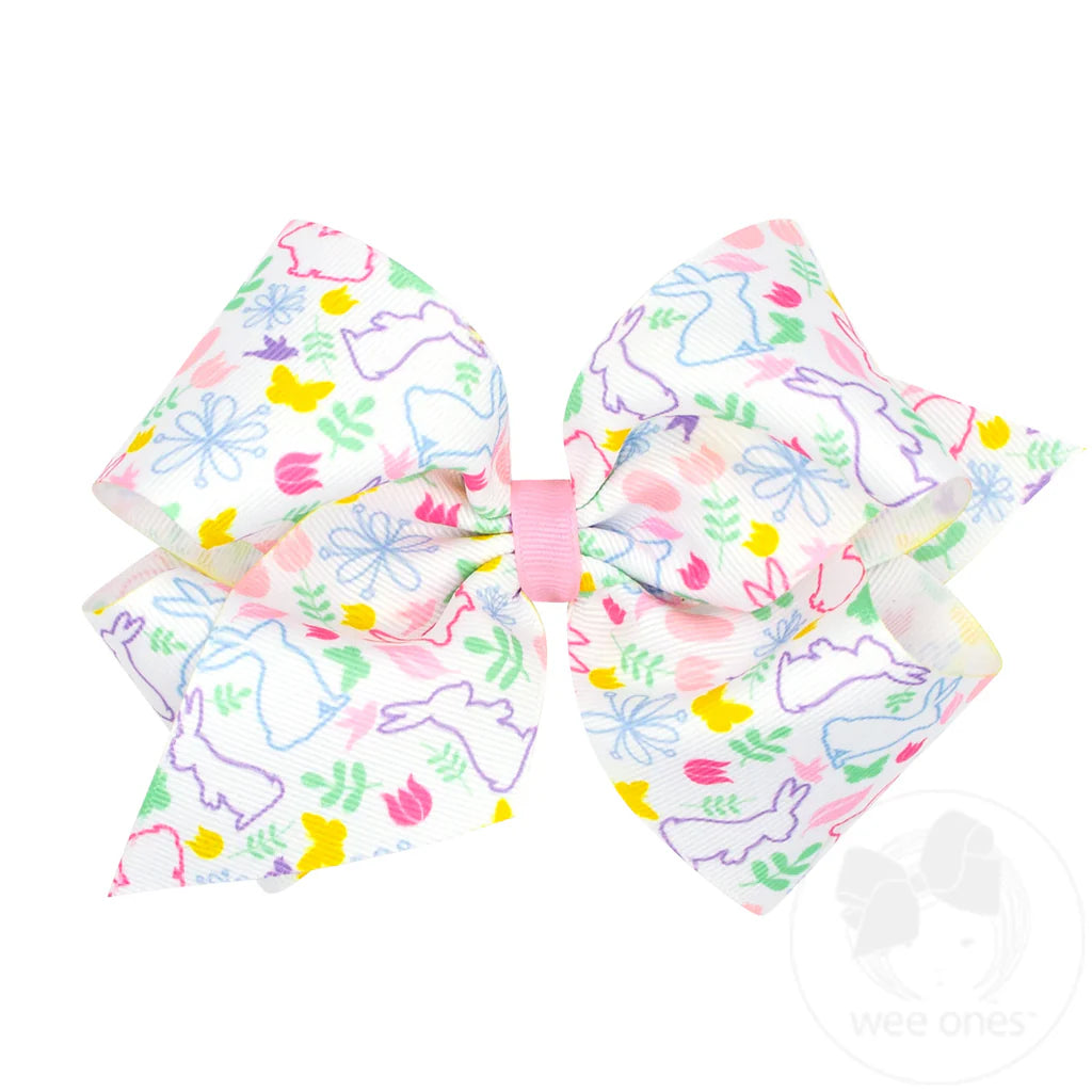 Easter Grosgrain Hair Bow