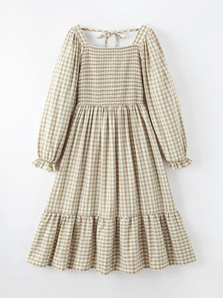 Mommy & Me Fall Plaid Dresses & Baby Bubble
