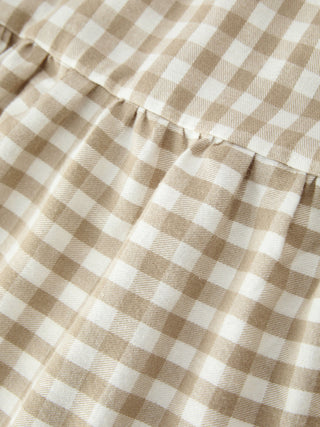 Mommy & Me Fall Plaid Dresses & Baby Bubble