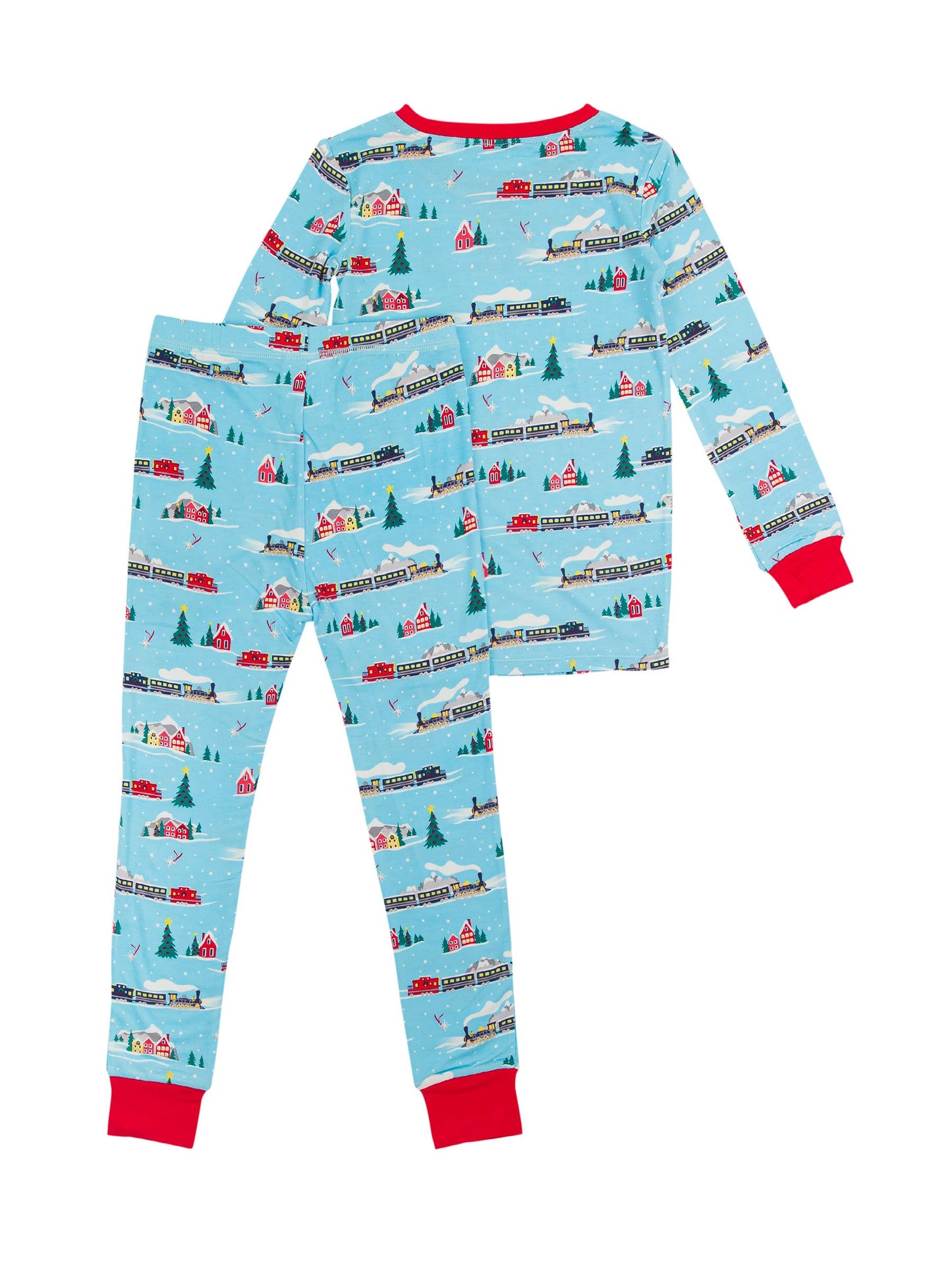 Boys Winter Express Bamboo Viscose Long Sleeve Pajama Set