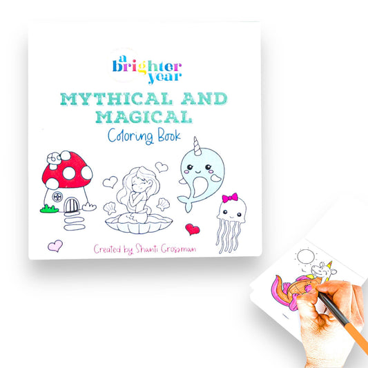 Mythical and Magical Mini Coloring Book for Kids & Baby