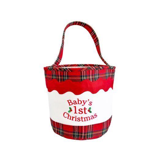 Baby's 1st Christmas Toy Tote/Gifting Bucket