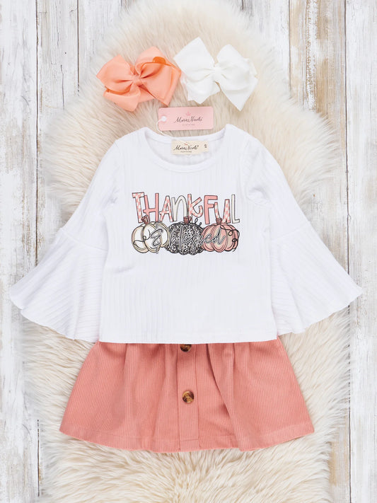 Thankful Pumpkins Skirt Outfit