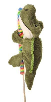 11" (27cm) Lollyplush Gator w/14" Rainbow Lollipop