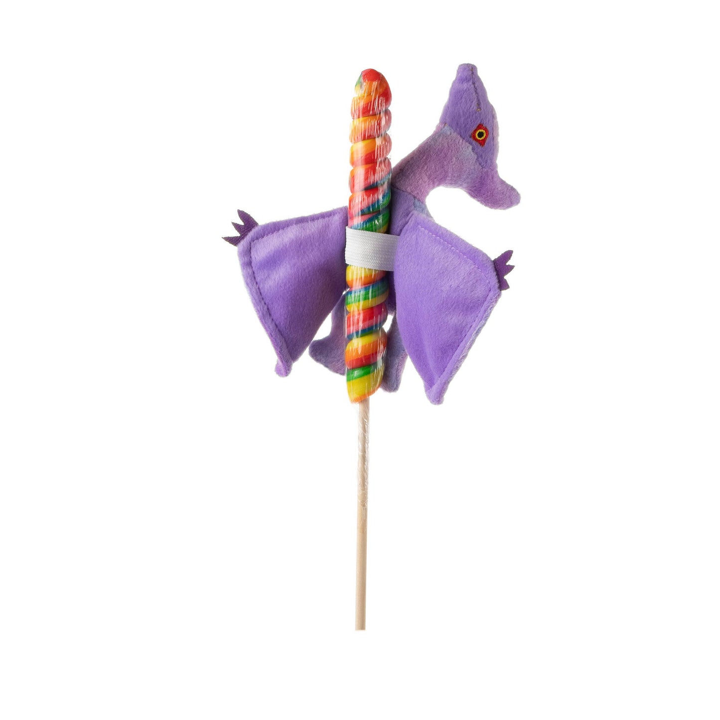 7" (17cm) Lollyplush Pteranodon Dino w/ 14" Rainbow Lollipop
