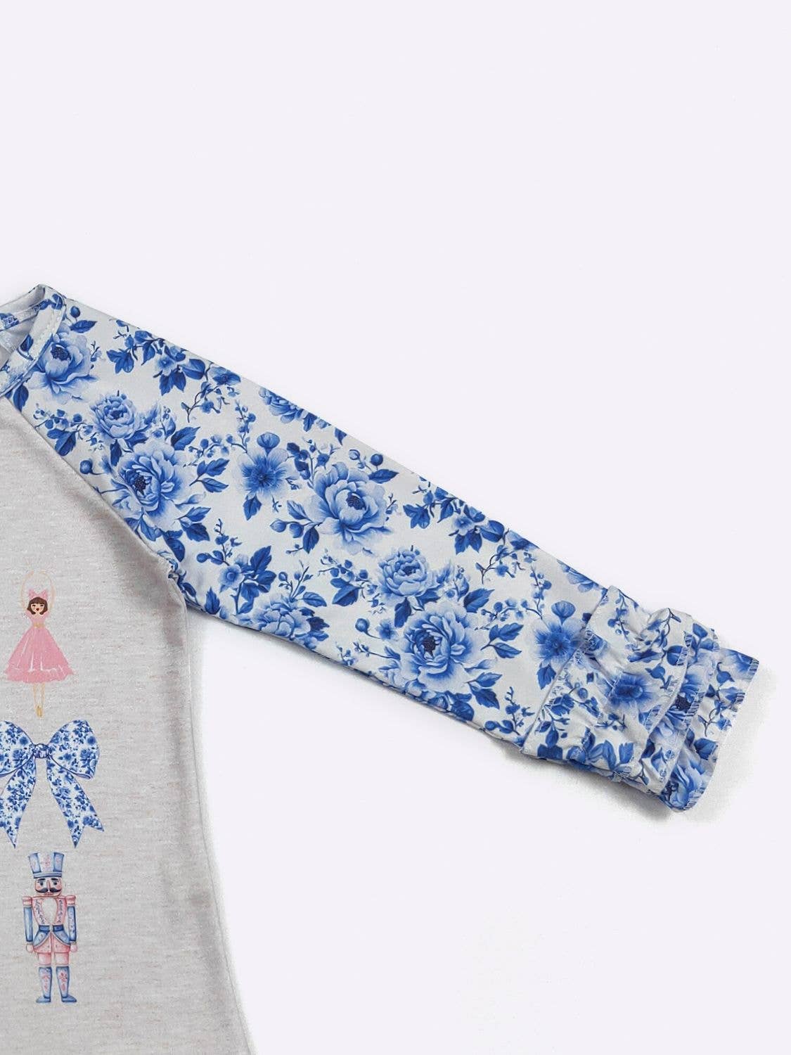 Blue Damask Nutcracker Raglan