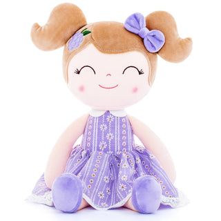 16" Keepsake Plush Doll - Lilac Dress Light Brown Hair