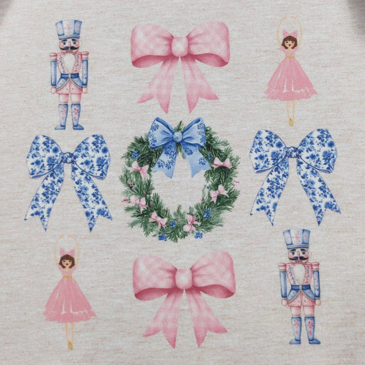 Blue Damask Nutcracker Raglan