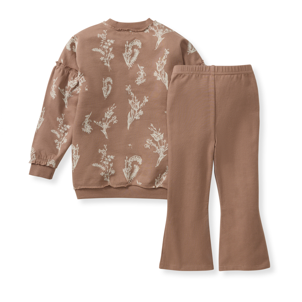 Little Wild Flower Toddler Sweatshirt Set