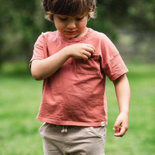 Drop Shoulder Toddler Tee Set