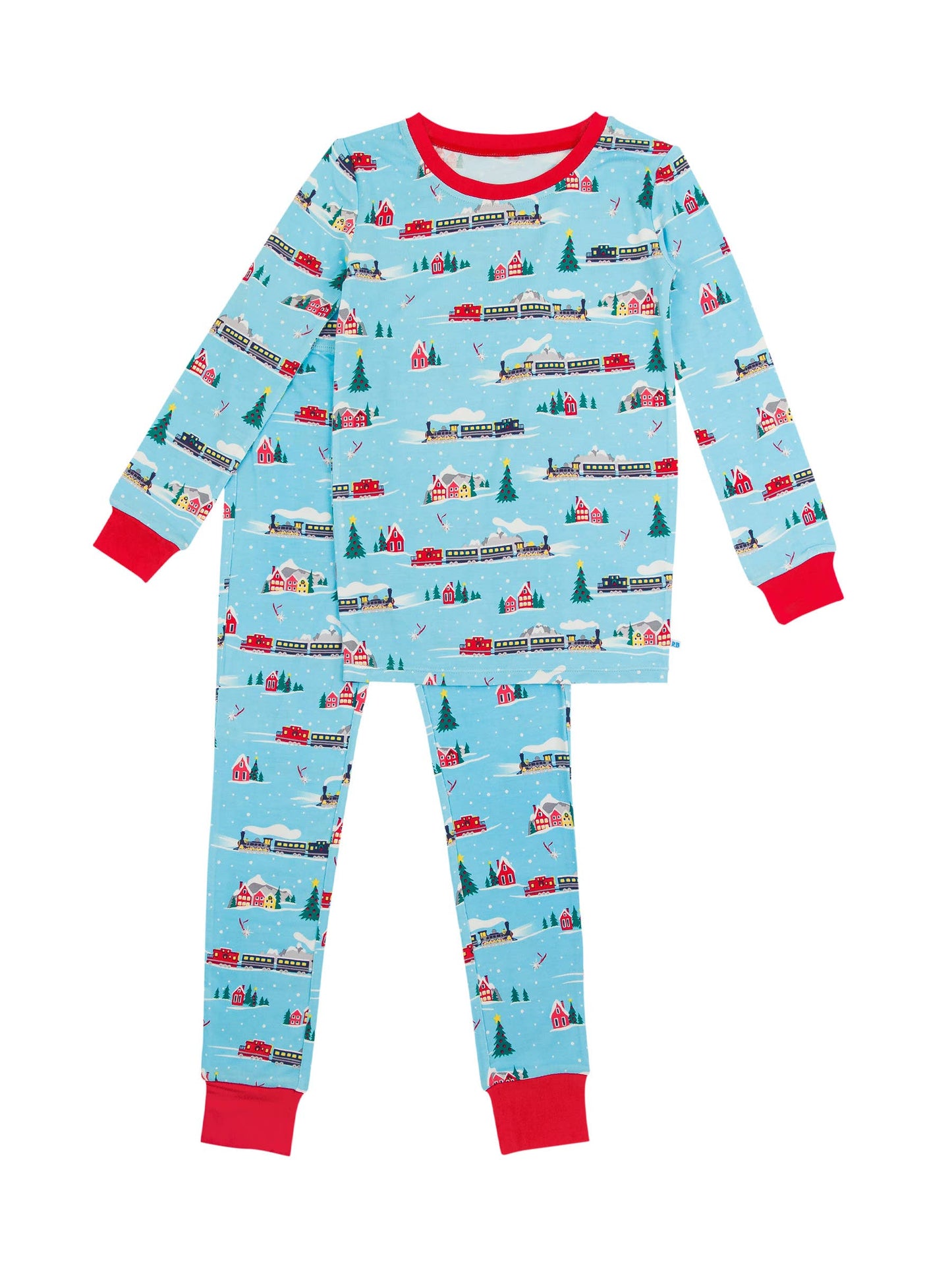 Boys Winter Express Bamboo Viscose Long Sleeve Pajama Set