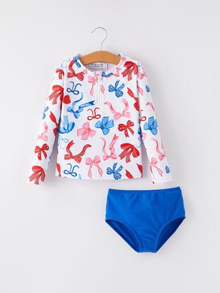 4th of july “Bow” Boutique Swimsuit - Sunny Meadow Boutique
