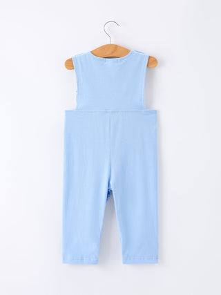 4th of July Flag Baby Boys Romper Smocked - Sunny Meadow Boutique