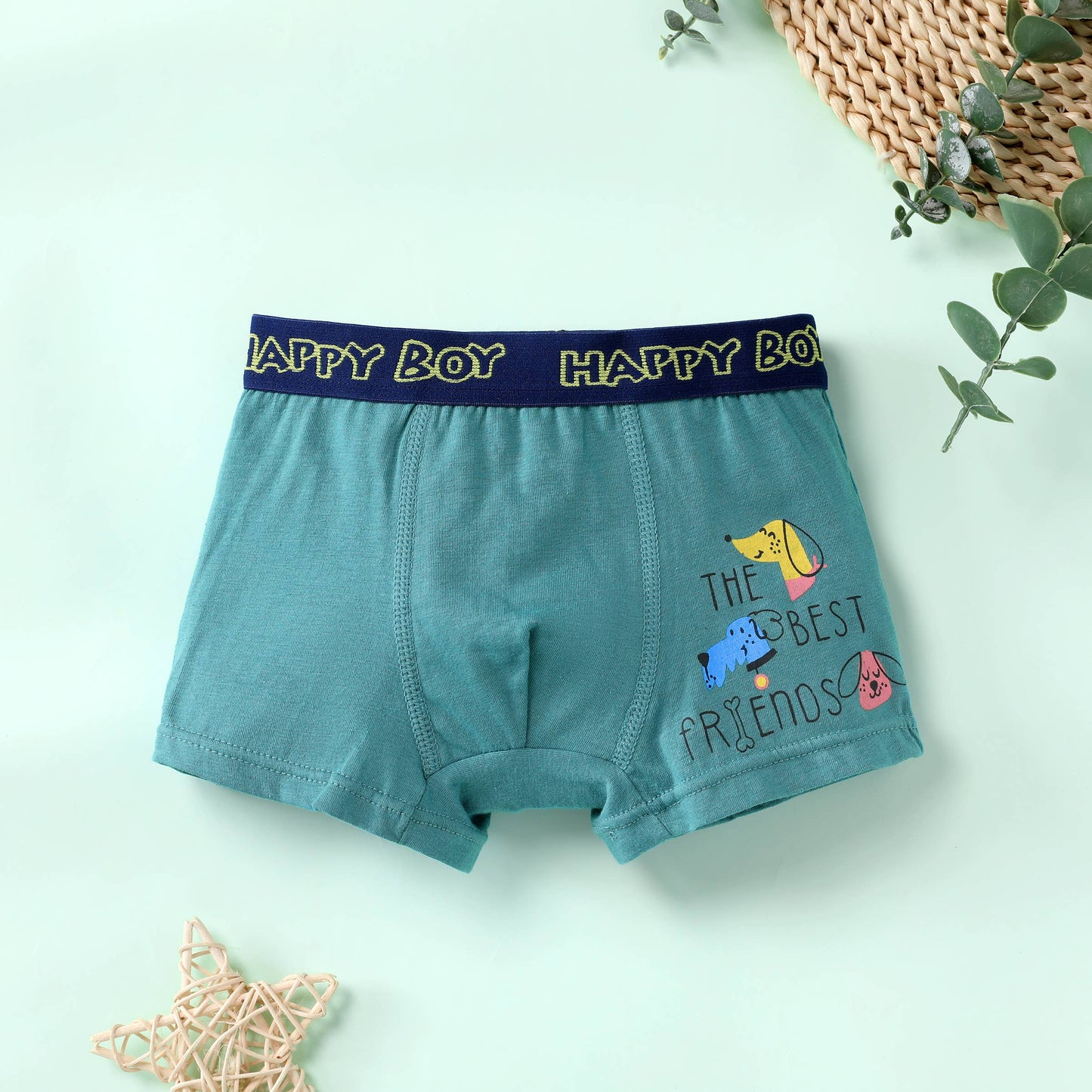 Childlike Dinosaur Boy's Cotton Underwear Set