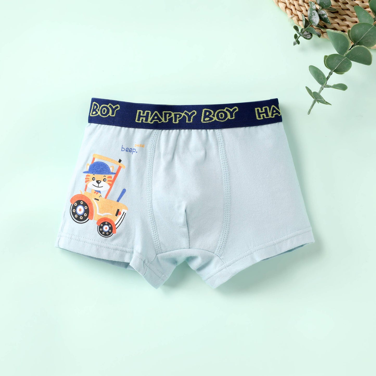 Childlike Dinosaur Boy's Cotton Underwear Set