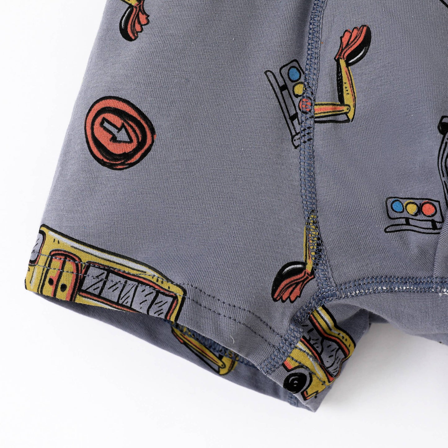 Childlike Animal Pattern Cotton Tight Boy Underwear Set