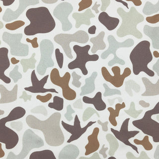 Muted Camo Knotted Baby Gown & Hat Set