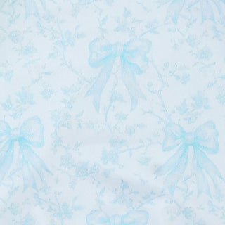 Azul Bow Baby Gown with Headband, Blue