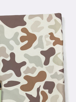 Muted Camo Minky Baby Blanket, Brown