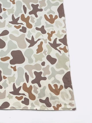 Muted Camo Minky Baby Blanket, Brown