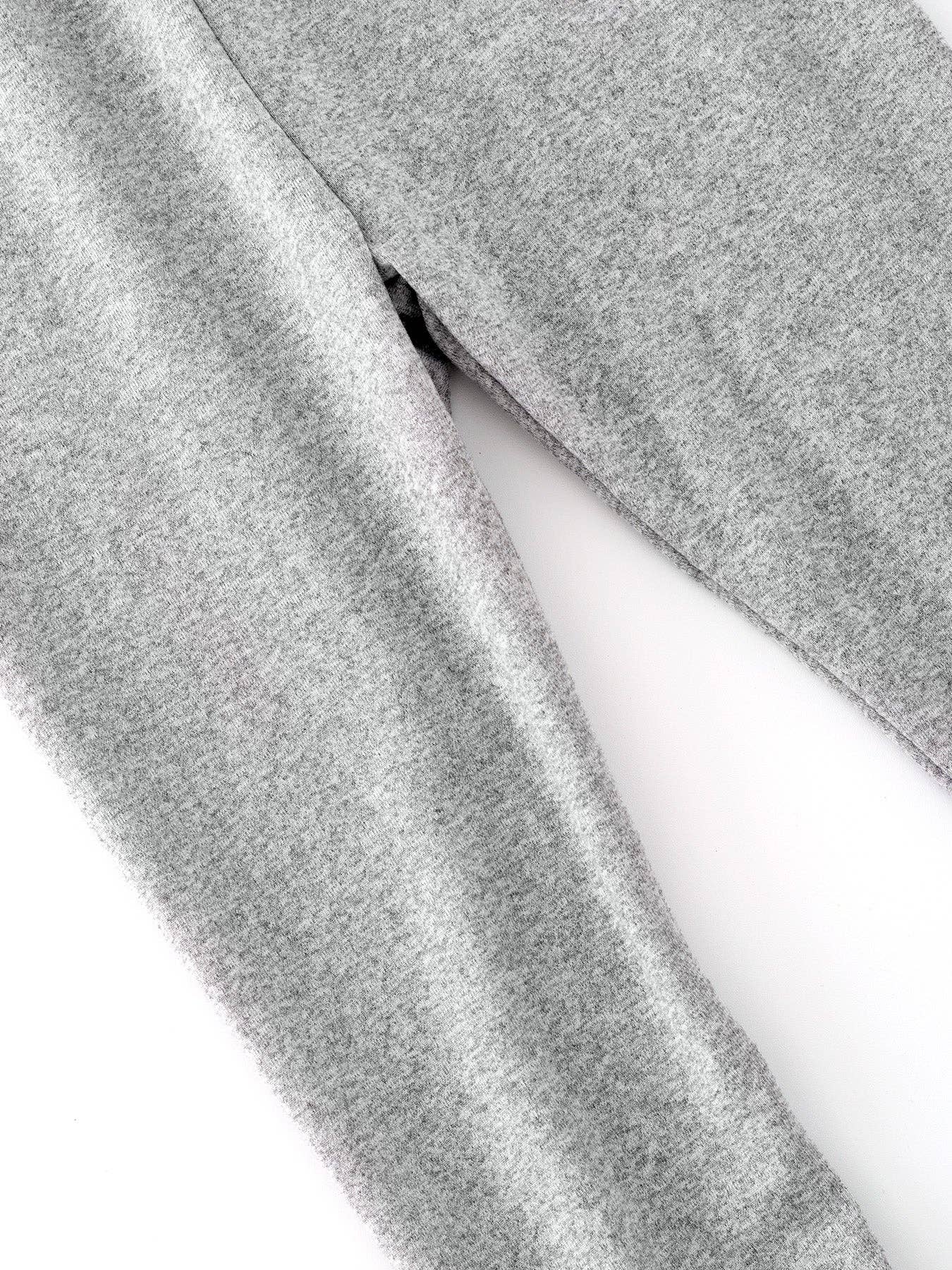 Grey Milk Silk Ruffled Solid Icing Legging