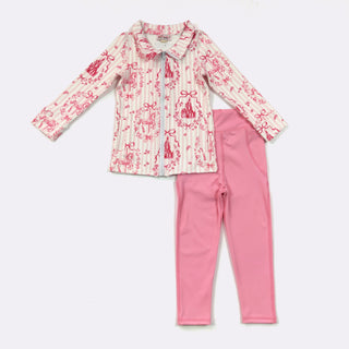Fairytale Athletic Girls Set, Pink, 2T