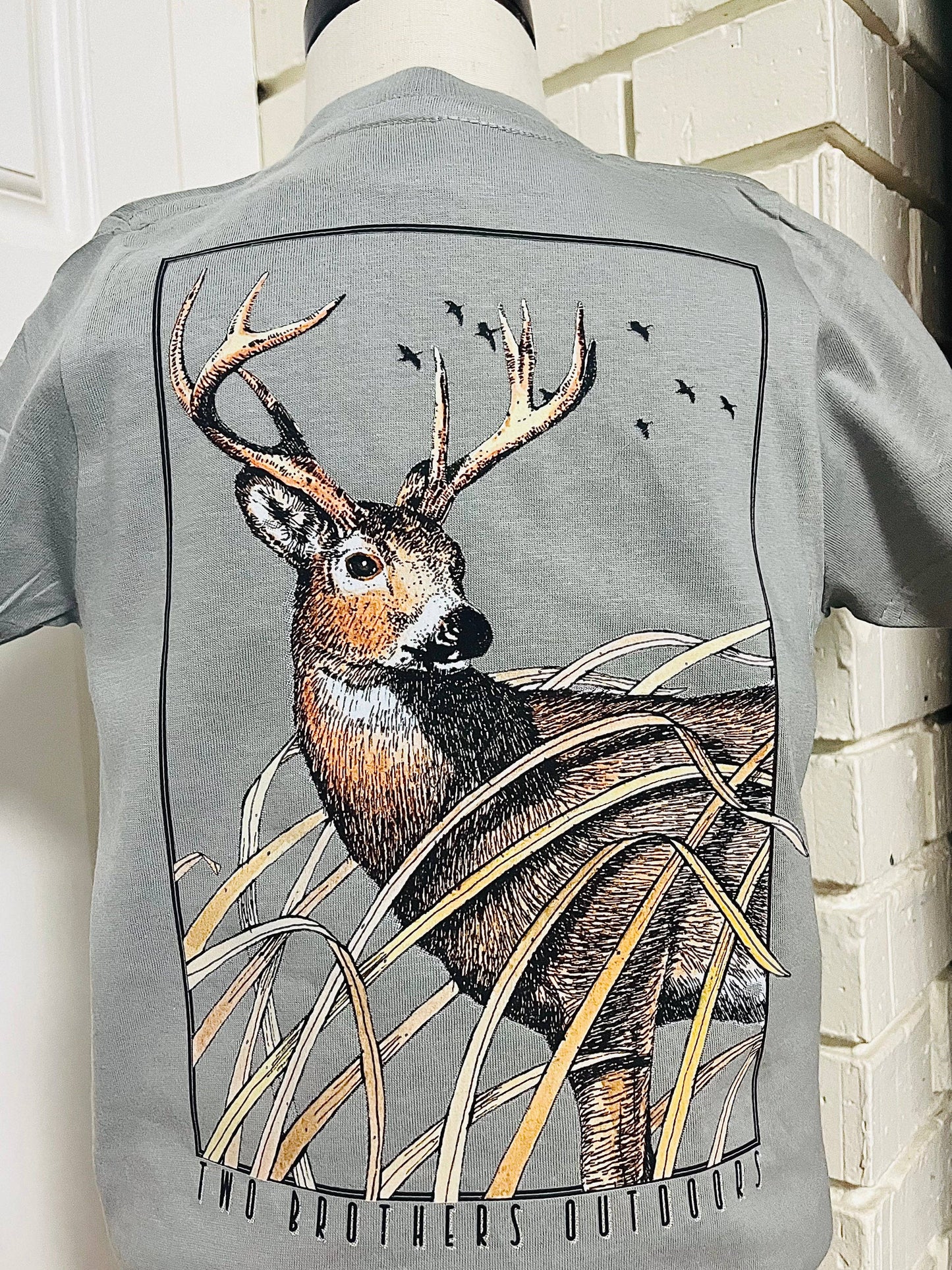 Charcoal Deer Tee