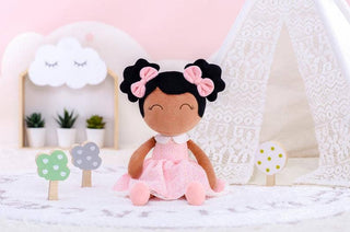 16" Keepsake Plush Doll - African American Pink Dress