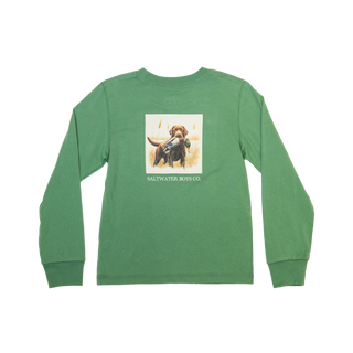 Lab With Duck Tee LS - Green