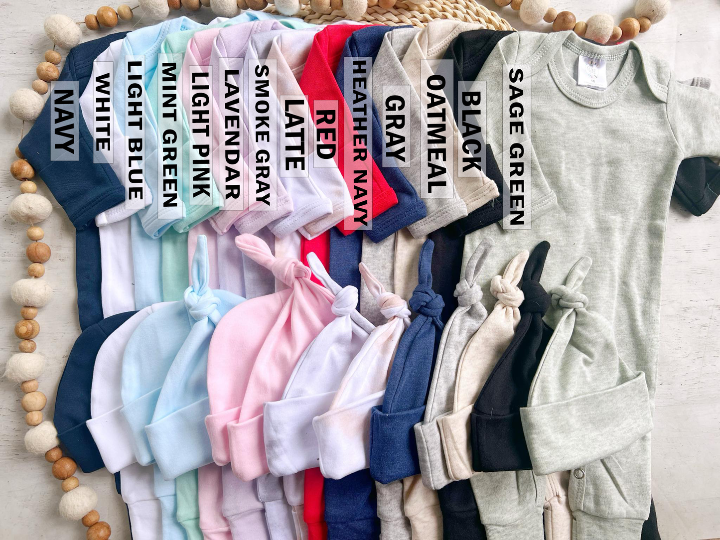 Baby Romper Wholesale Blank - Solids Patterns and Heathers