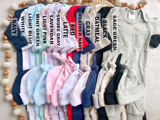 Baby Romper Wholesale Blank - Solids Patterns and Heathers