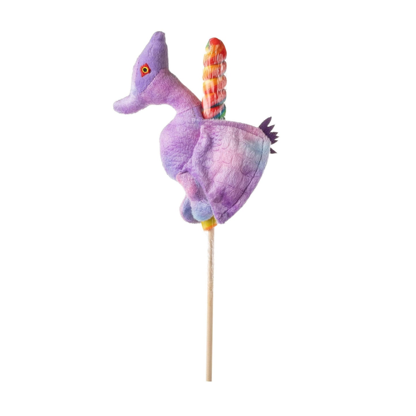 7" (17cm) Lollyplush Pteranodon Dino w/ 14" Rainbow Lollipop - Sunny Meadow Boutique