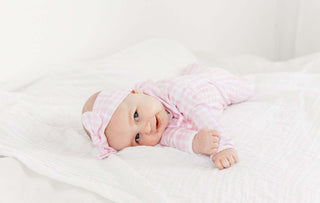 Pink Gingham Classic Footie