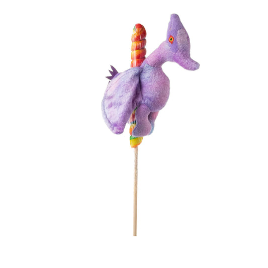 7" (17cm) Lollyplush Pteranodon Dino w/ 14" Rainbow Lollipop