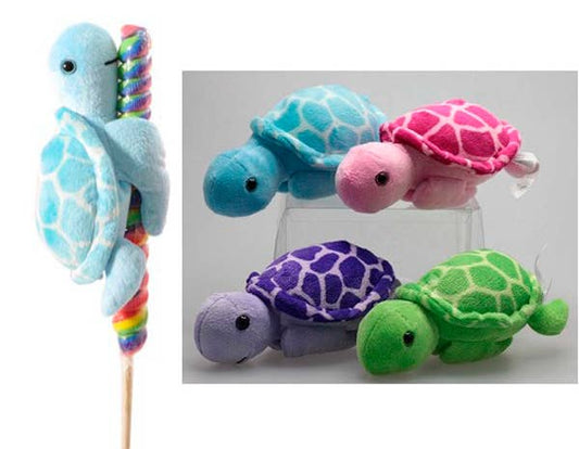 8" (20cm) Lollyplush SeaTurtle asst w/14" lollipop Lollipop - Sunny Meadow Boutique