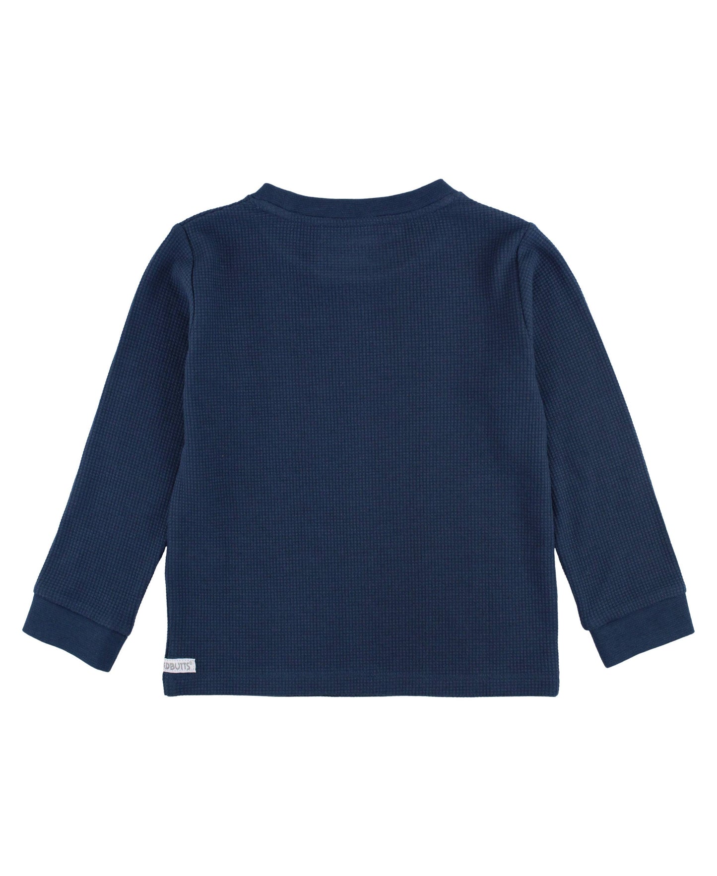 Boys Waffle Knit Long Sleeve Crew Neck Shirt