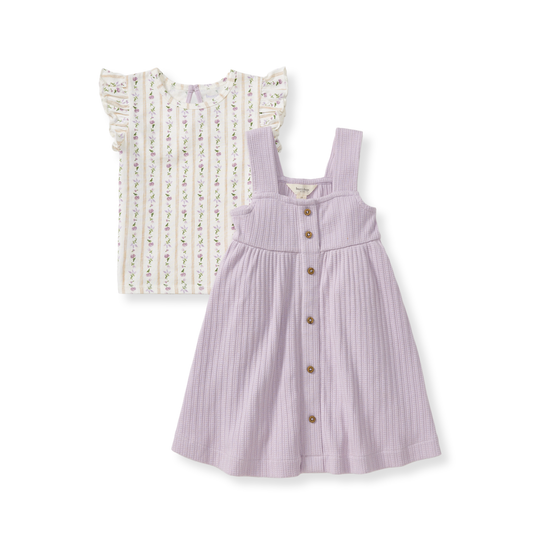 Farmhouse Floral Infant Tee & Dress Set