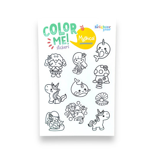 Color Your Own Mythical High Quality Sticker for Kids & Baby