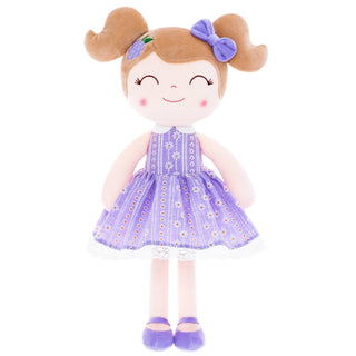 16" Keepsake Plush Doll - Lilac Dress Light Brown Hair