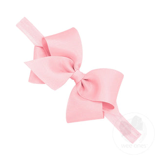 WeeOnes Small Grosgrain Bow on Baby Headband